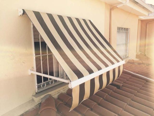 Toldo de punto recto